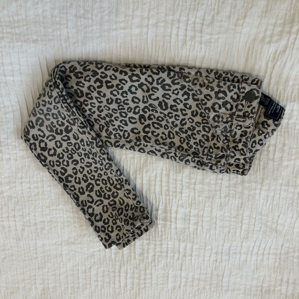Girls Fun Leopard Print Jeans